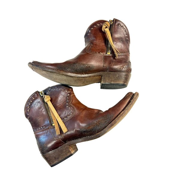 Golden Goose Wish Star Leather Cowboy Boots 39 US 8.5 9 - Picture 1 of 9